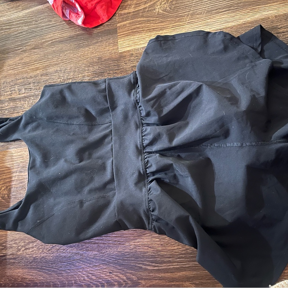Yogalicious Black Sleeveless Romper